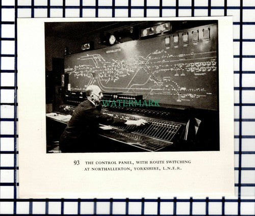 C6703) Northallerton LNER Control Panel / Port Carlisle Dandy Cart  1947 Cutting