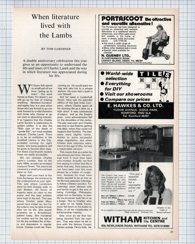 (5724) Charles Lamb Society Essayist - 1984 Article