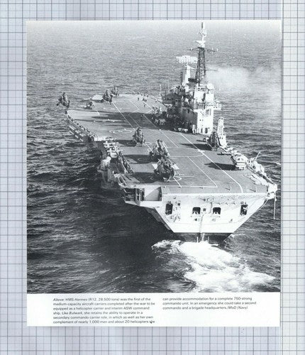 (5577)  HMS Hermes Aircraft Carrier - c.1980 Clip