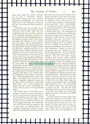 (7037) Alvin Langdon Coburn Artist Amber Reeves  - c.1909 Article