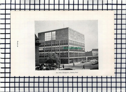 C6554) Dunning Road Police Middlesbrough Old Town Hall -  1960s Book Print