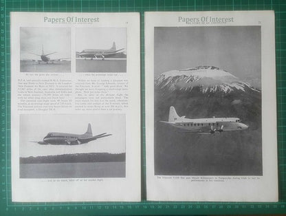 Vickers Viscount Aeroplane  - 1968 Article