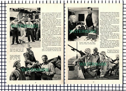 John Wayne Actor  - 1957 Article