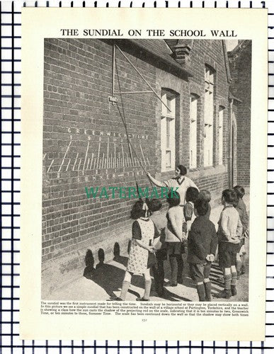(7357) Partington Yorkshire School Teacher - c.1940s Picture Article