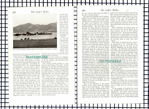 (7036) Ludwig II Of Bavaria Dr Gudden  - c.1909 Article