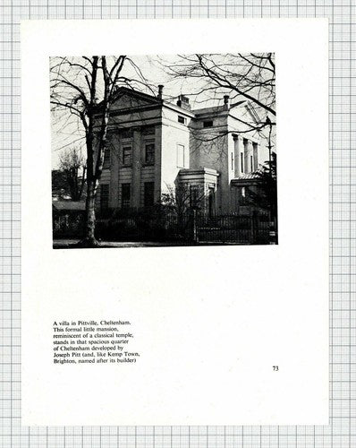 Pittville  Cheltenham Gloucestershire  - c.1950's Book Print