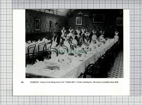 C7500) WORKSOP Golden Ball Inn - Cutting