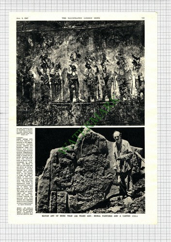 Giles Greville Healey Yale Mayan Archaeology Chiapas Mexico - 1947 Article