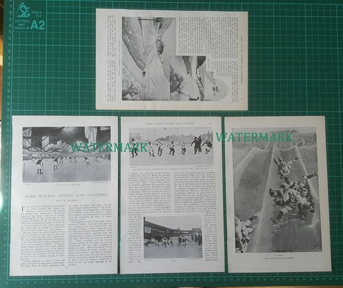 (7172) Montreal Canada Winter Sports St George's Snow Shoeing  - c.1900 Article