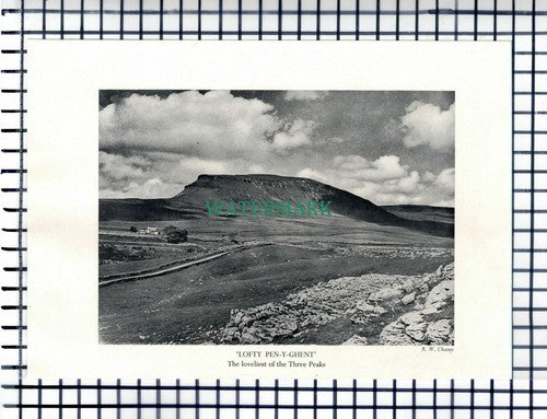 Pen Y Ghent / Buckden Yorkshire - c.1948 Cutting