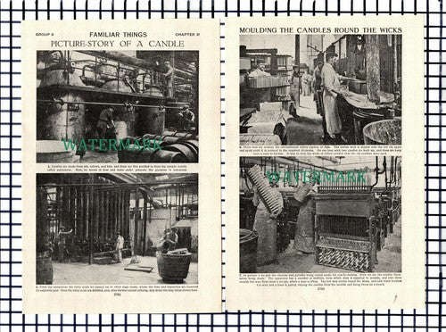 (8295) Messrs Price Price's Candle Factory London - c.1930s Picture Article