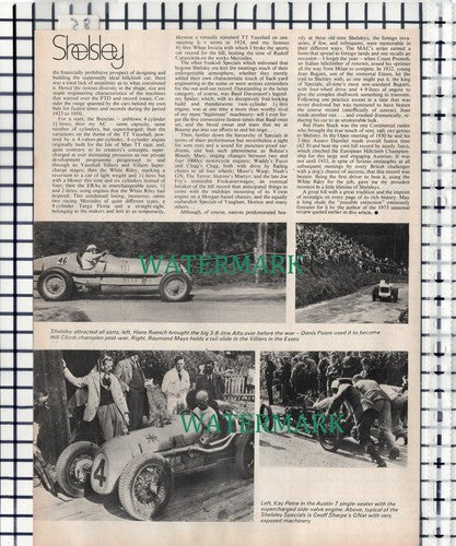 (85) Shelsey Walsh Motor Racing Kay Petre Raymond Mayes - 1975 Article