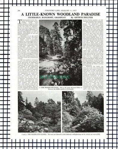 X1489) Inchmarlo Banchory Grampian A H Bowhill - 1977 Article