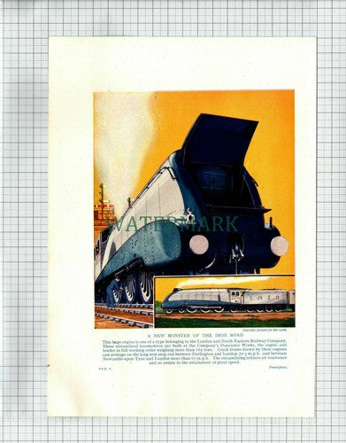 (6845) London And North Eastern Railway Engine LNER  - c.1930s Book Print