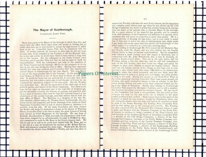 (6561) Councillor James Pirie Mayor Of Scarborough  - 1901 Article