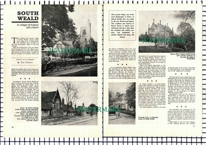 South Weald Essex Brentwood St Peter's Church - 1969 Article