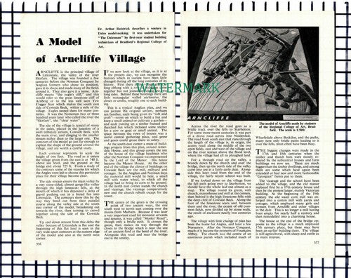 (7612) Arncliffe Village Dr Arthur Raistrick Bradford College 1965 Small Article