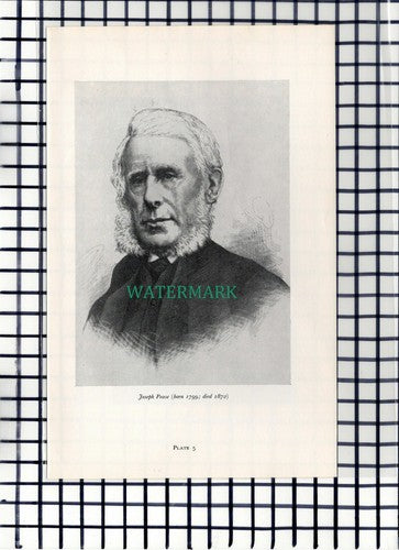 C6560) Joseph Pease Middlesbrough -  1960s Book Print