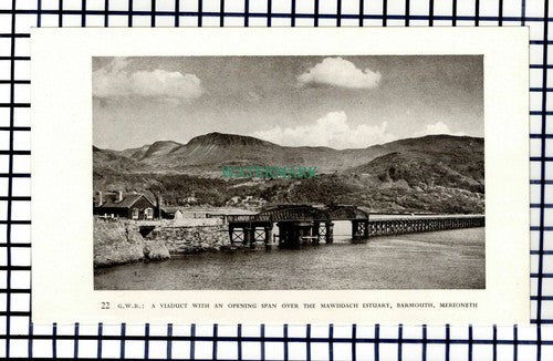 C6718) Liverpool Manchester Railway Edge Hill Tunnel Mawddach Barmouth - 1947
