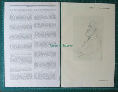 X1201) George Bernard Shaw - 1930 Article