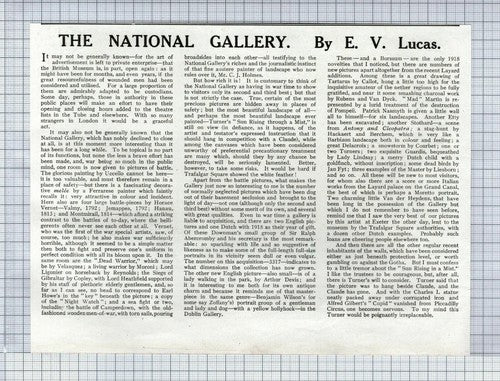(6299) The National Gallery London Art  World War One - 1918 Clip