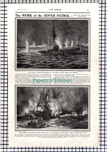 The Dover Patrol VIOLET MAY Ship World War One WW1   - 1919 News Page