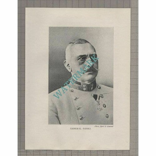 General Dankl  - c.1920s Print