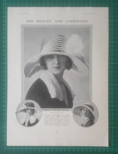 X1010) Miss Eve Gray Henley & Goodwood Daly's Theatre - 1924 Clip