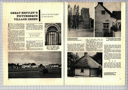 (205) Great Bentley Essex Village Green Jasmine Cottage Tye Farm  - 1968 Article