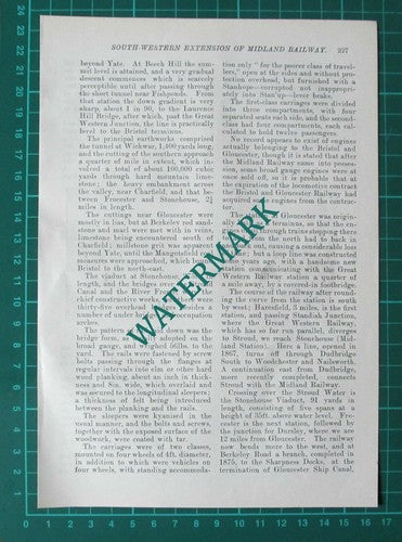 (5092) The Bristol & Gloucester Railway Midland Bath Terminus  -  1904 Article