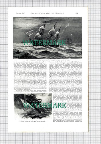 The UNDAUNTED Ship Captain Ussher Faulknor  - 1897 Article