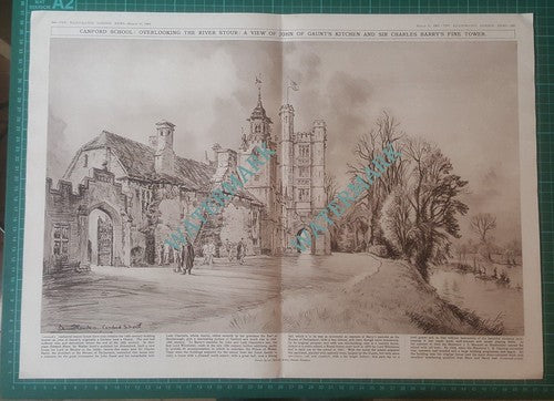 Canford School Wimbourne Dorset Hardie  Dennis Flanders - 1961 Article / Print