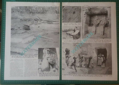 Mentemhet Burial Chamber Thebes Dr Gonheim Egypt  - 1950 Article
