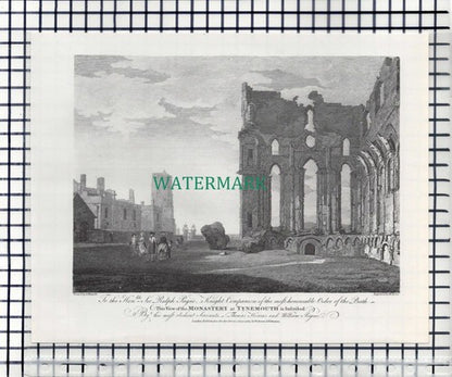 Lindisfarne Priory / Tynemouth Monastery- c.1960s Book Print