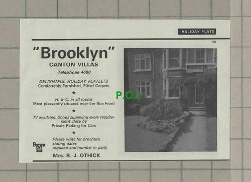 C2009) Bridlington Holiday Flats Dunkirk Pybus / Brooklyn RJ Othick - 1973 Clip