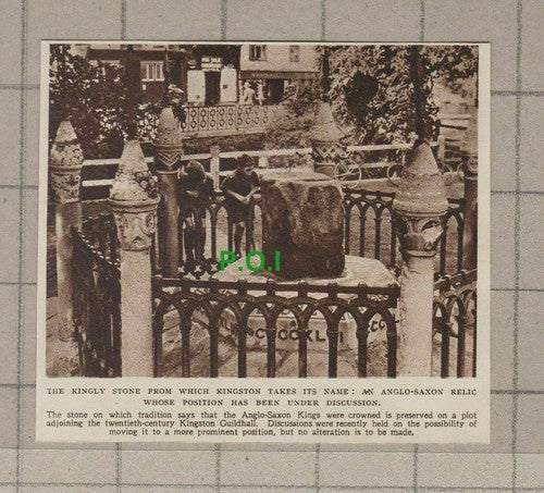 C2133) The Kingly Stone Kingston Guildhall - 1948 Clip