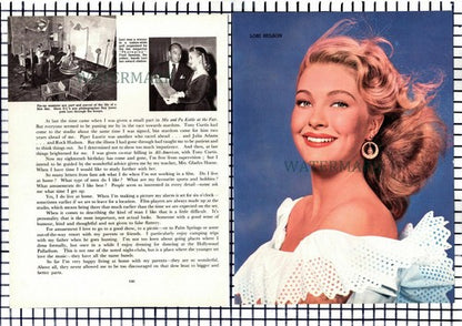 Lori Nelson Actress - c.1955 Article