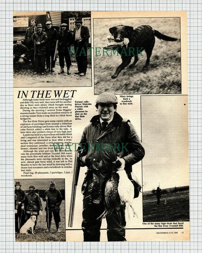 X1858) Chilton Shoot Chris Lockwood  Brackley Gunsmiths  - 1984 Article
