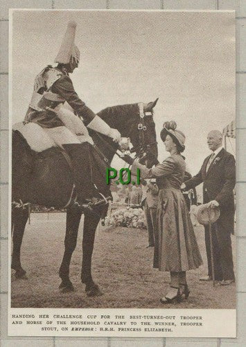 (C436) Trooper Stout Household Cavalry On Horse Emperor Challenge Cup - 1949