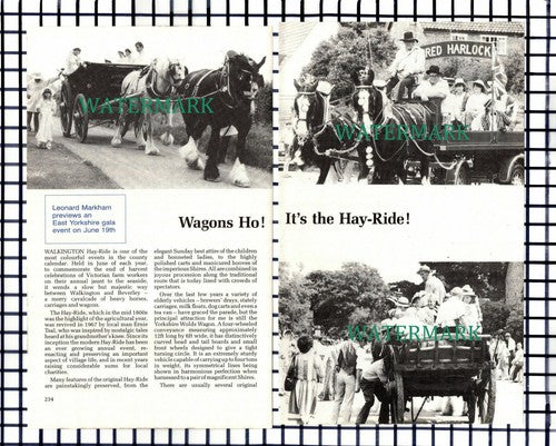 Walkington Hay Ride East Yorkshire Gala Geoff Morton - 1988 SMALL Article