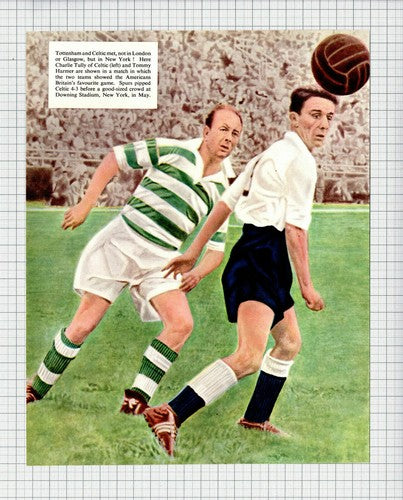 Charlie Tully Celtic  Tommy Harmer Tottenham Footballer   - c.1950s Cutting