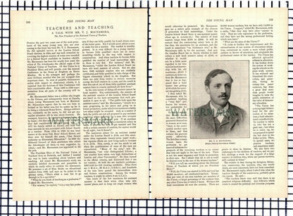 Mr T J Macnamara National Union of Teachers London School Board  - 1896 Article