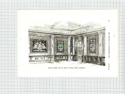 X751) Phoenix Rooms Lancaster J Meadowcroft & Son  - 1894 Article