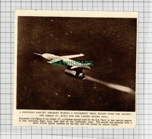 C2866) The Gorgon IV Pilotless Ram Jet Aircraft US Navy - 1948 Clip
