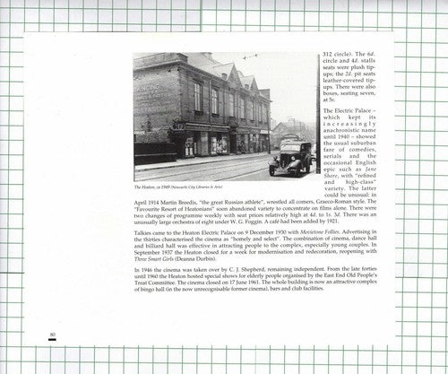 Heaton Cinema North View Heaton Electric Palace Newcastle - c.1990 Clipping