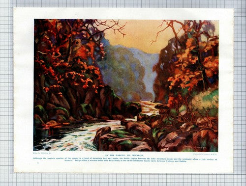 (5873)  On The Dargle Co Wicklow  Catherine Chamney   c.1930s Print