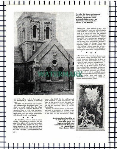 (8381) Loughton Essex Lopping Hall - 1967 Article