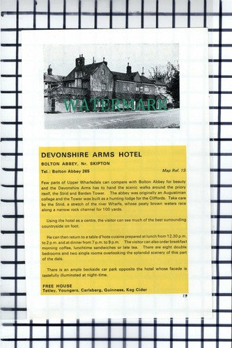 C6818) Flowerpot Inn Lower Hopton Hartle / Devonshire Arms Bolton Abbey Cutting