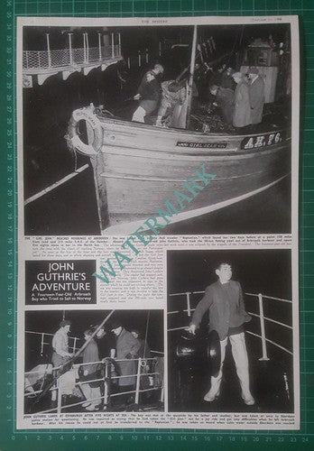 (X627) John Guthrie Arbroath Takes GIRL JEAN Norway Rescued By Reptonian -1950