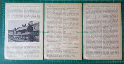 (6668) The Midland London North Western Railways In Wales - 1917 Article
